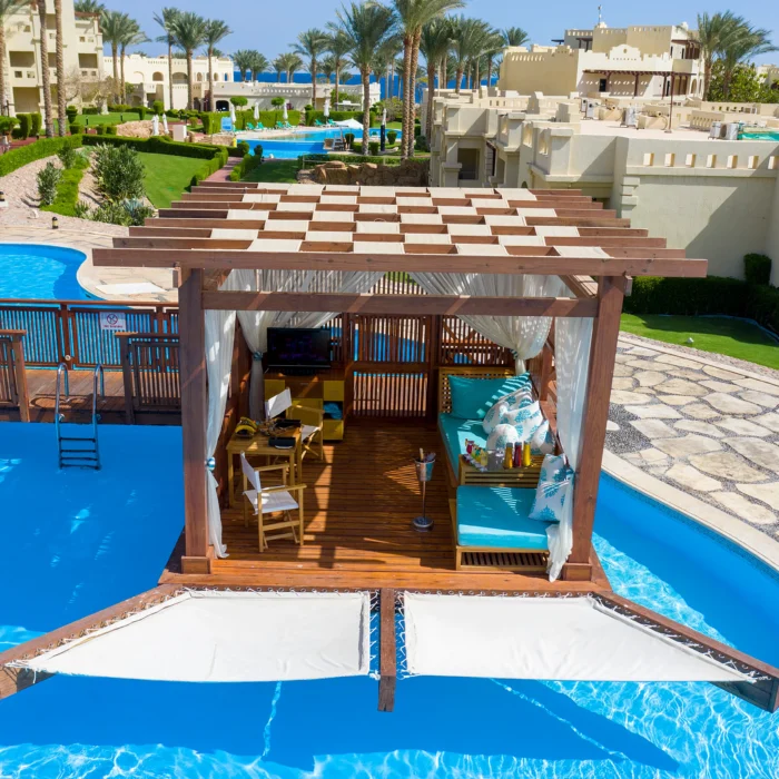 Rixos Sharm El Sheikh adults-only 18+ pool cabana overview