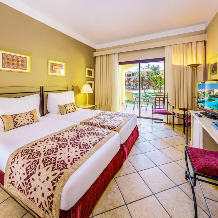 Jaz Makadi Saraya Resort superior room twin bed